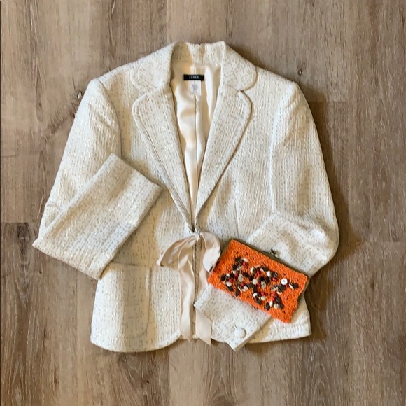 Coral Beaded Clutch - Picture 1 of 3